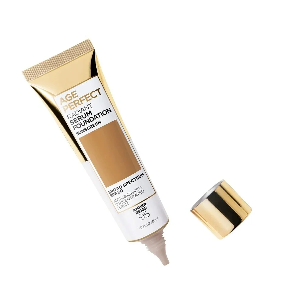 L'Oreal Age Perfect Radiant Serum Foundation Sunscreen Amber Beige 95 SPF 50 1oz